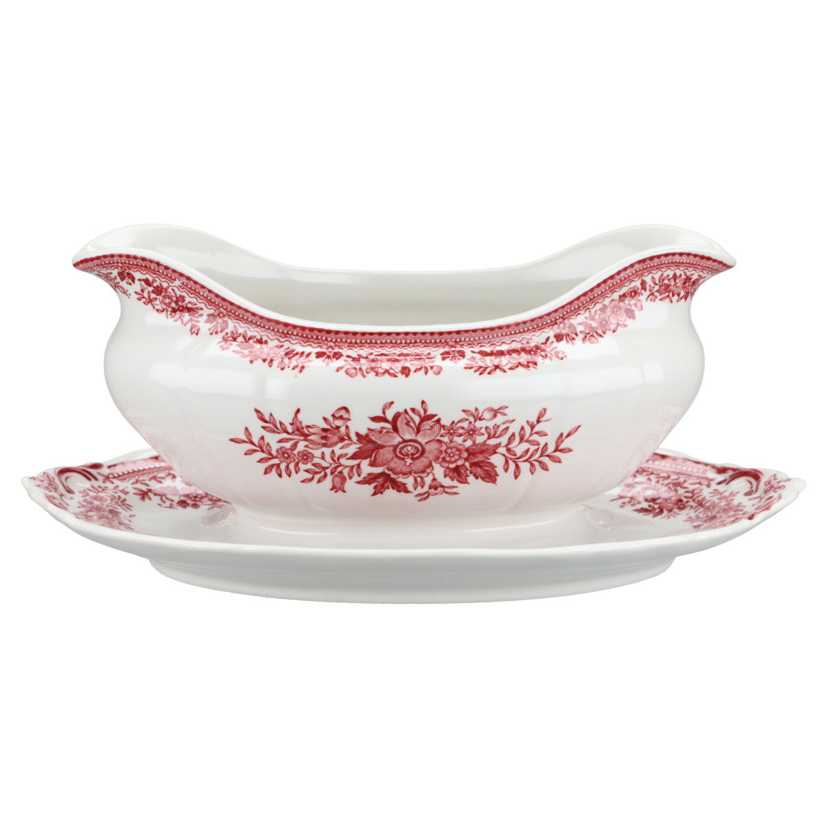 Sauciere mit Teller einteilig