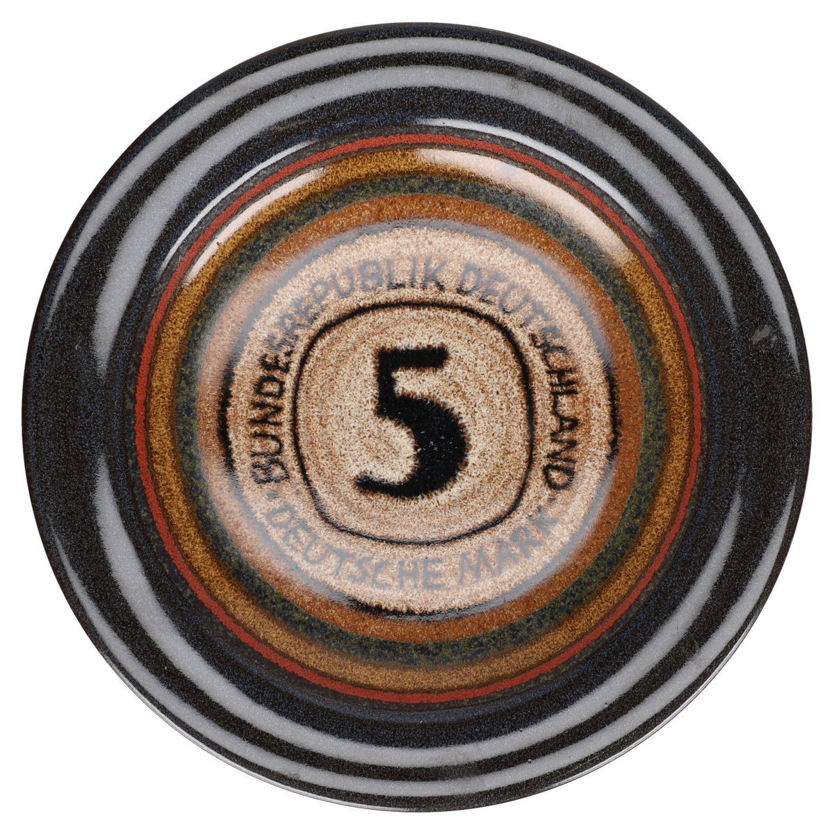 Schale D 18,5 cm "5 Deutsche Mark" - RAR