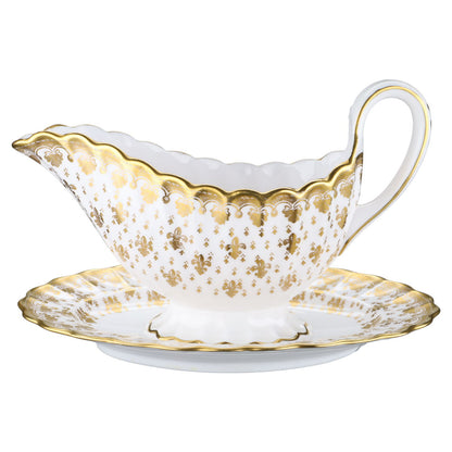 Sauciere mit Teller einteilig