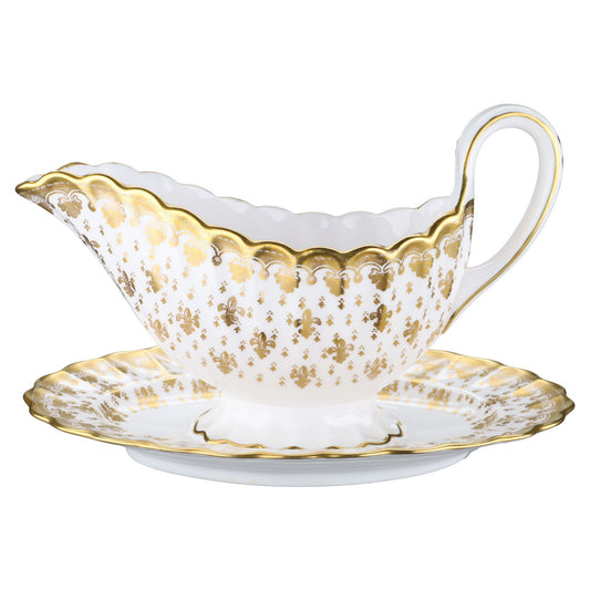 Sauciere mit Teller einteilig