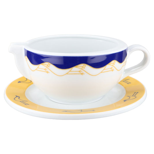 Sauciere mit Teller 2-tlg