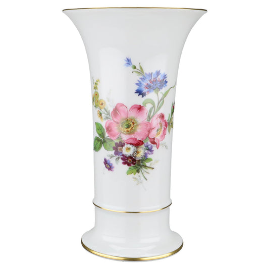 Trichtervase Dekor Bunte Blume