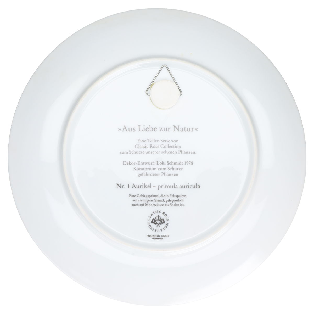 Wandteller Aurikel Nr. 1