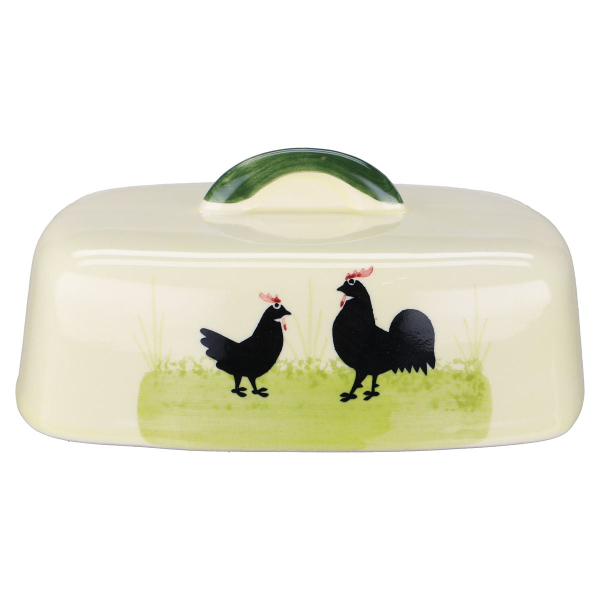 Deckel für Butterdose eckig mit Griff
