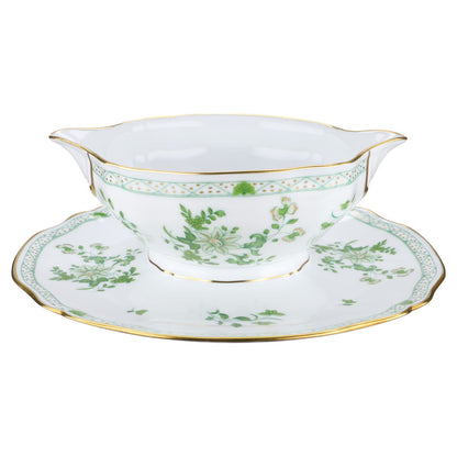 Sauciere mit Teller einteilig