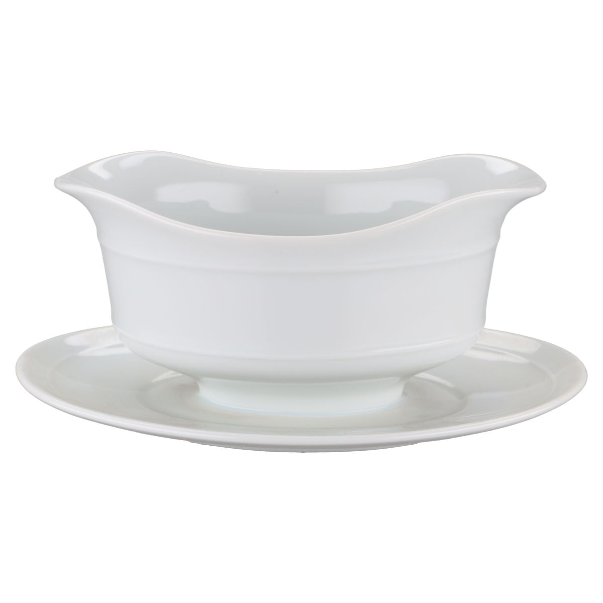 Sauciere mit Teller einteilig II. Wahl