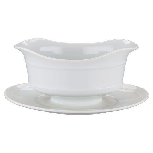 Sauciere mit Teller einteilig II. Wahl