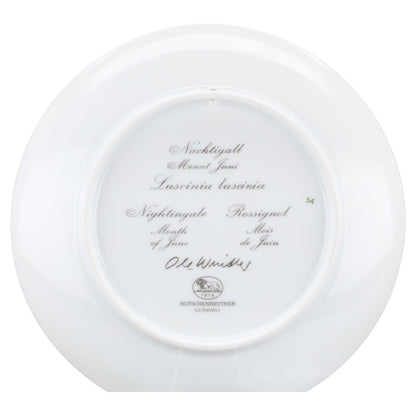 Wandteller klein - Juni Nachtigall