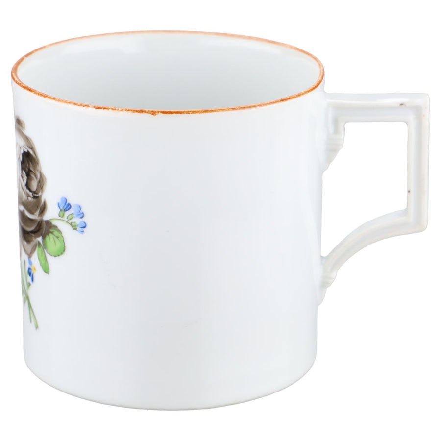 Kaffeetasse mit Untere Pfeifferzeit mit Stern I. W Schwarze Rose