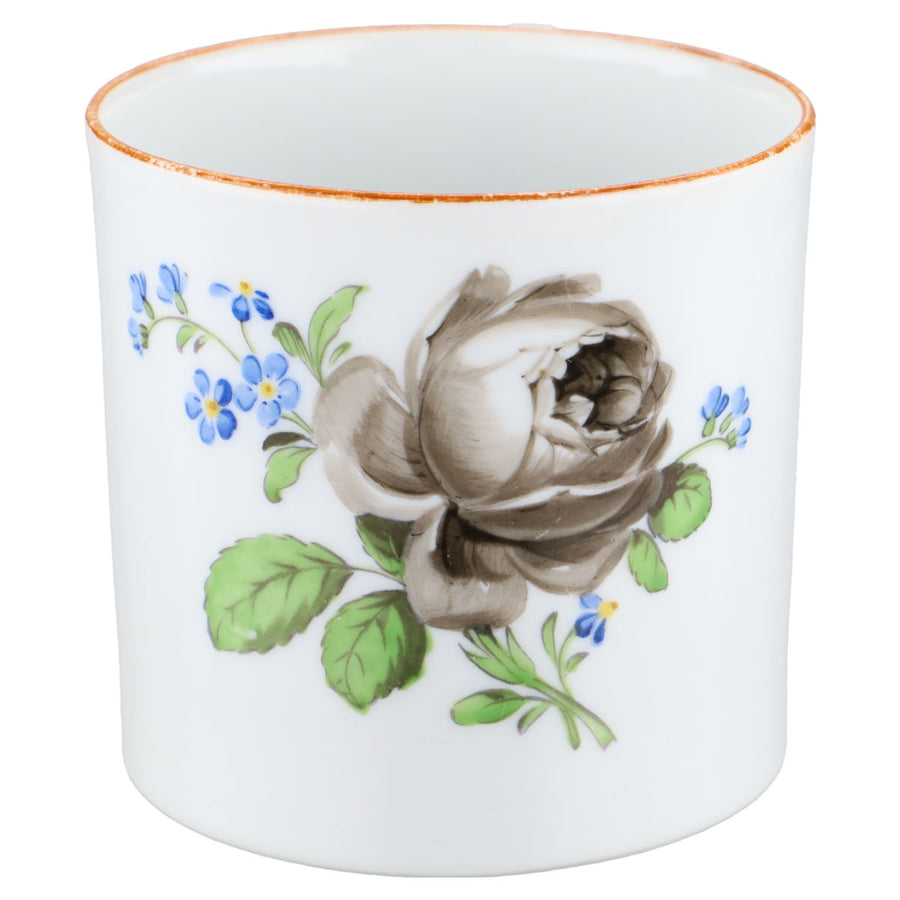 Kaffeetasse mit Untere Pfeifferzeit mit Stern I. W Schwarze Rose