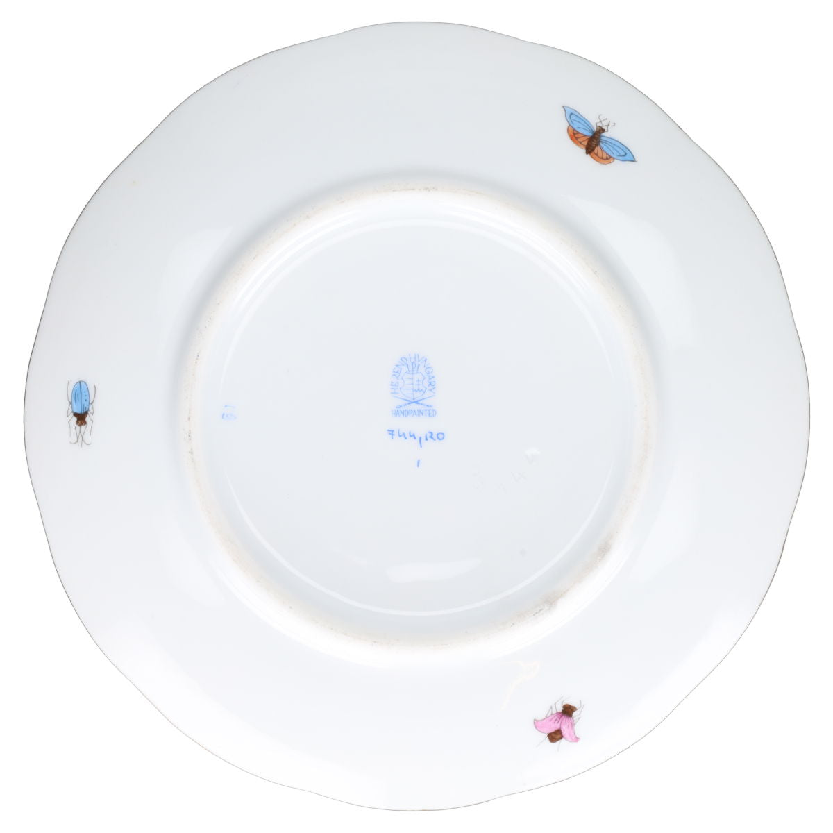 Suppentasse mit Untere und Deckel Modell 744 - Rose gelb