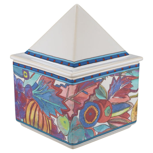 Schmuckdose rechteckig Motiv Veilchen