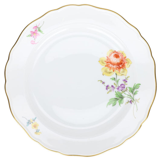 Kuchenteller groß Pfingstrose orange