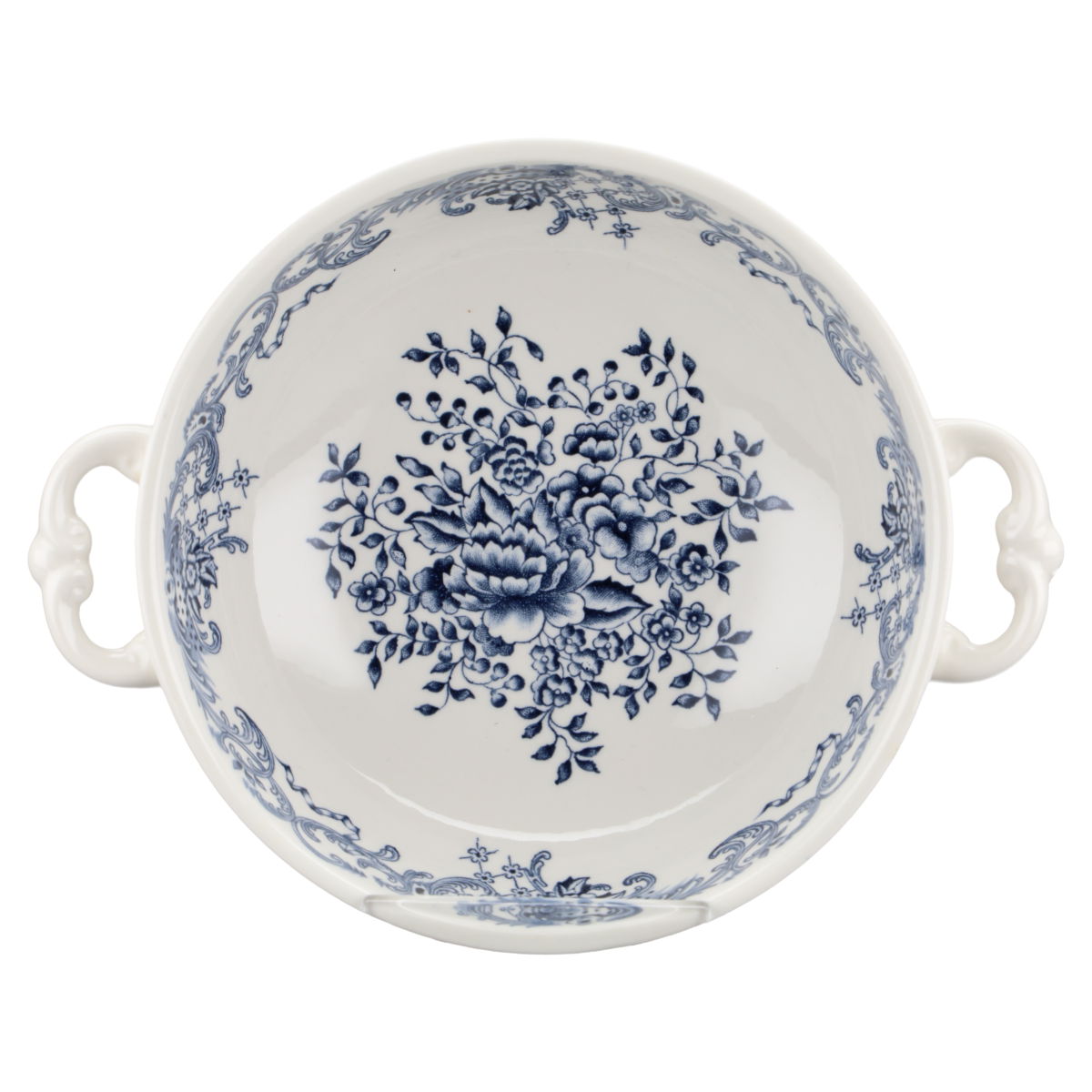 Suppentasse - Henkel waagerecht Blume oben