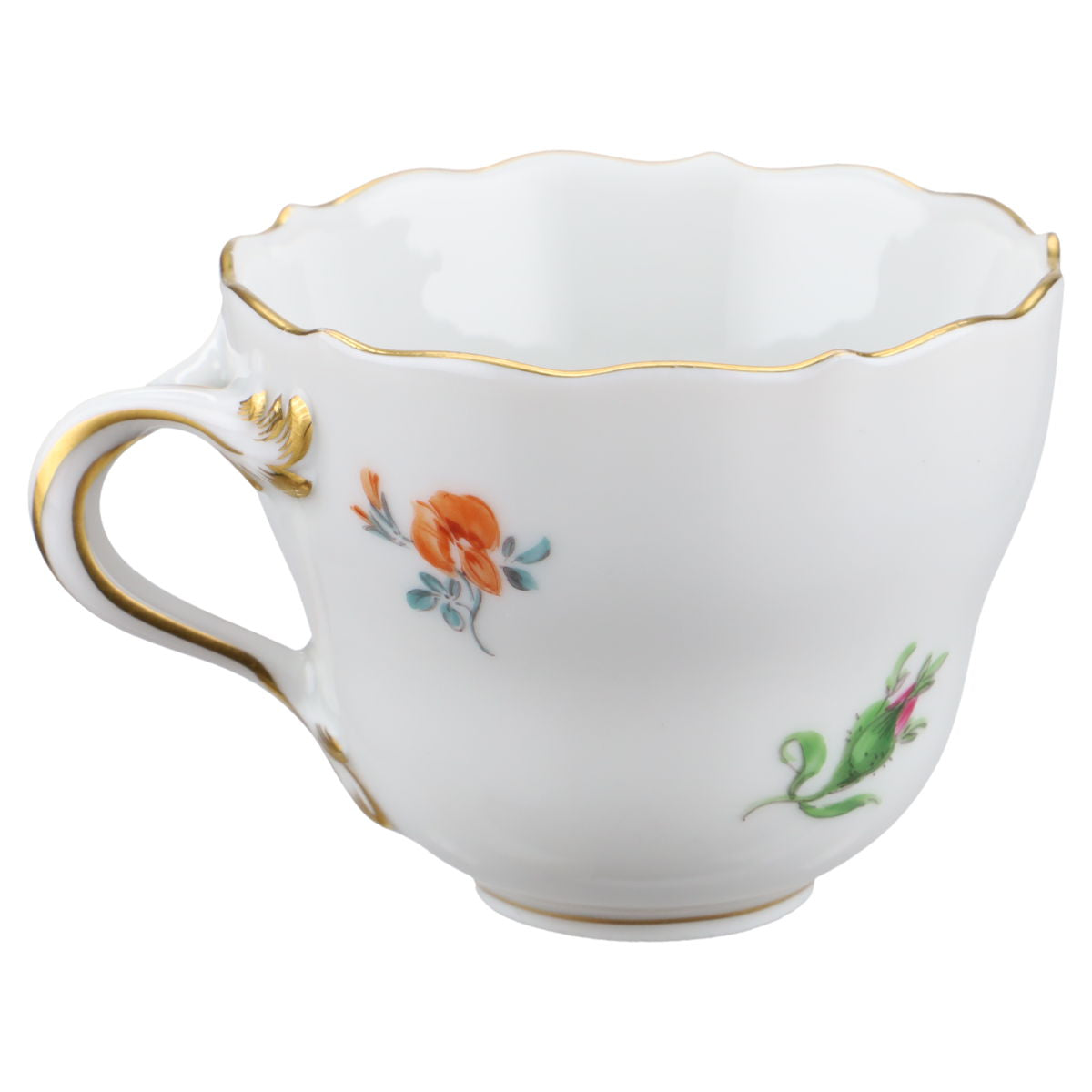 Mokkatasse Espressotasse m Untere Blüte Orange Lila