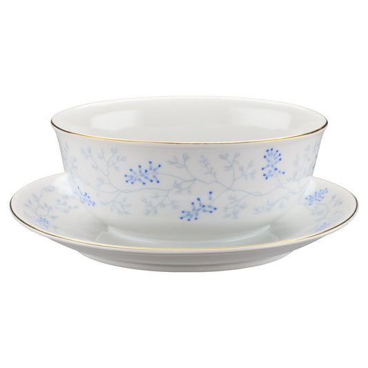 Sauciere mit Teller einteilig