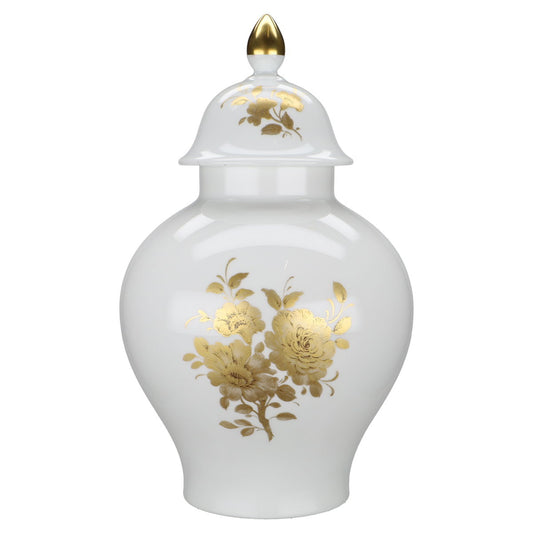 Deckelvase schmale Öffnung