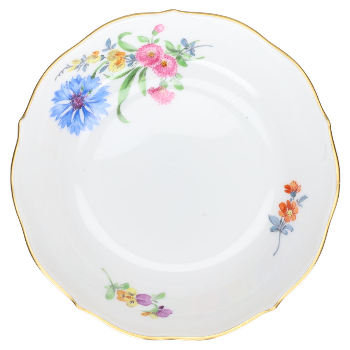 Untertasse für Mokka Espresso blaue Kornblume