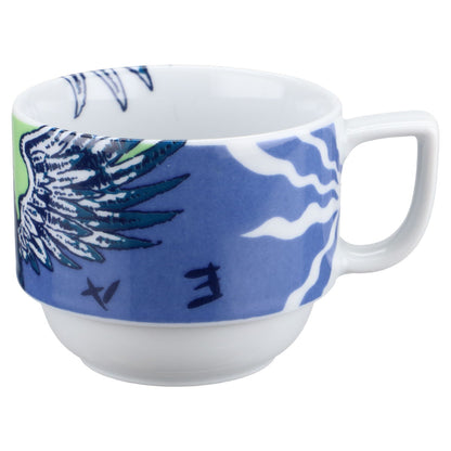 Kaffeetasse mit Untere dunkelblau