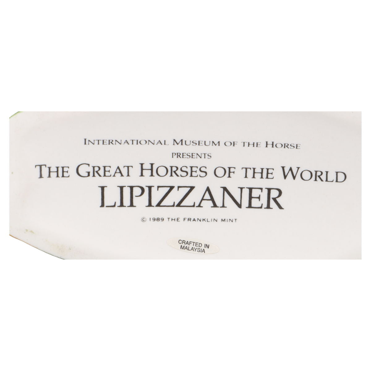 THE GREAT HORSES OF THE WORLD Lipizzaner