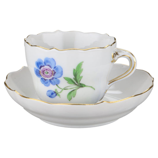 Mokkatasse mit Untere Anemone Blau