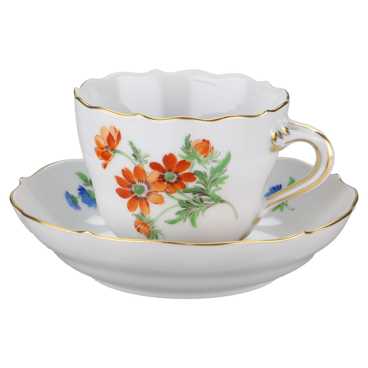 Mokkatasse mit Untere Sommerblume Orange