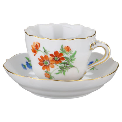 Mokkatasse mit Untere Sommerblume Orange