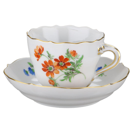 Mokkatasse mit Untere Sommerblume Orange