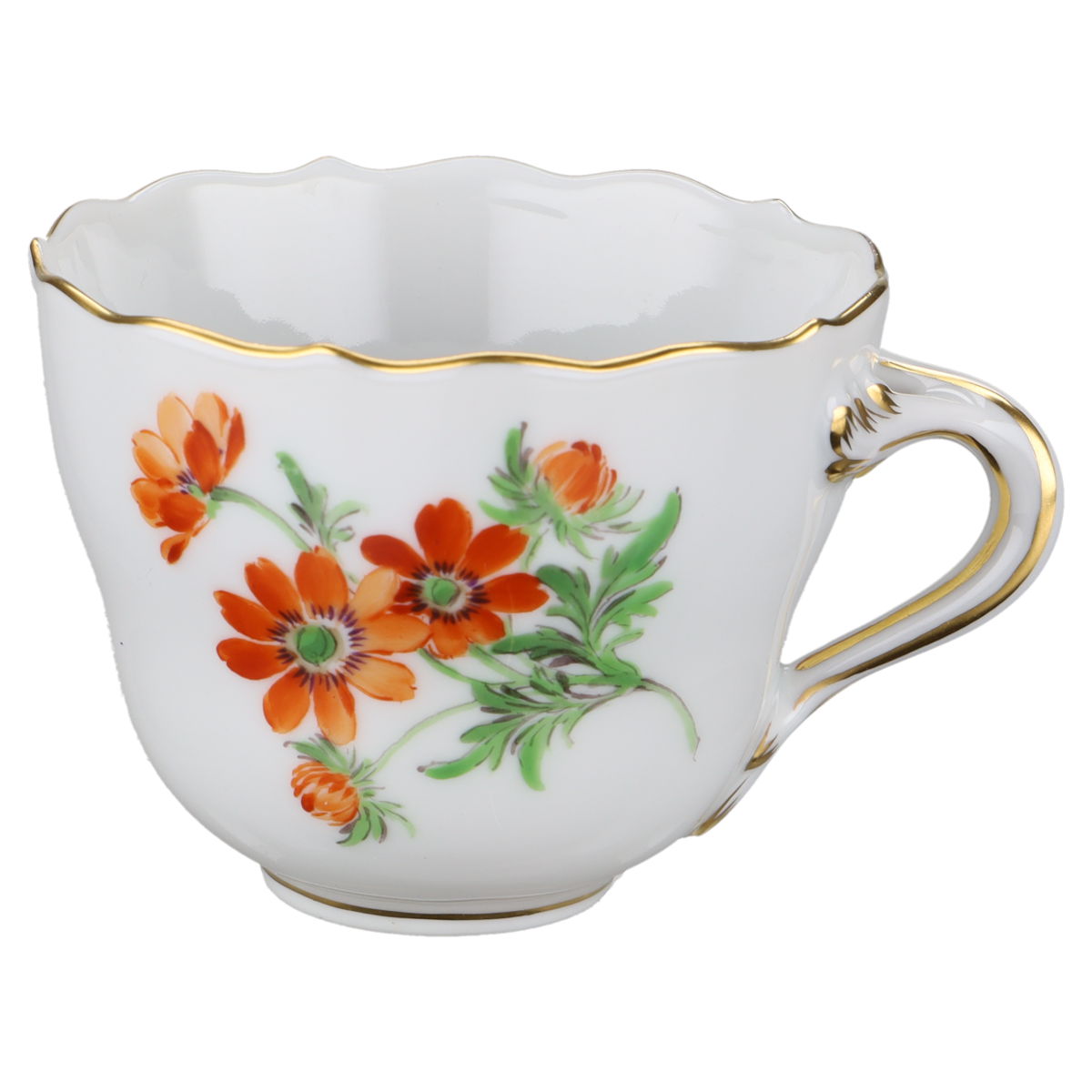 Mokkatasse mit Untere Sommerblume Orange