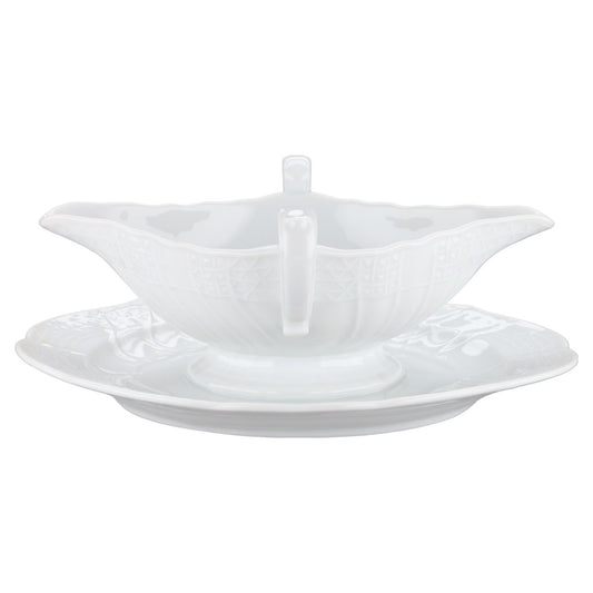 Sauciere mit Teller einteilig Typ 2