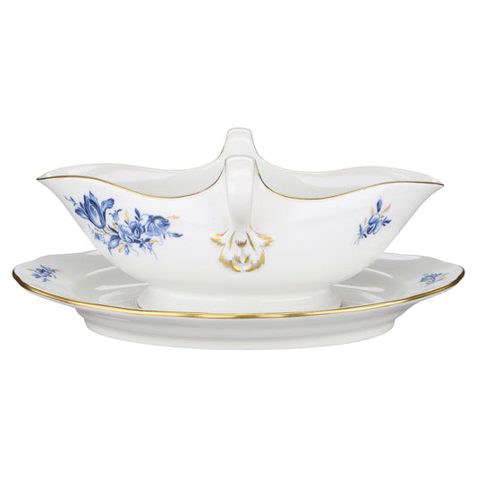 Sauciere mit Teller einteilig