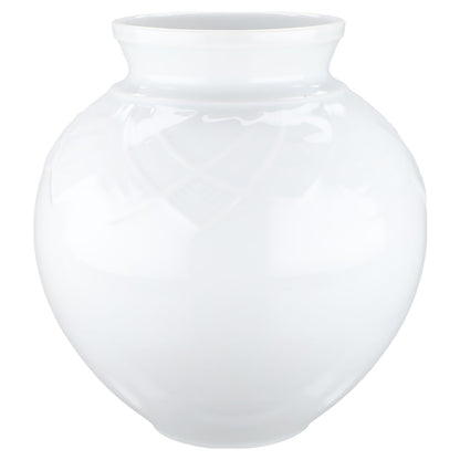 Vase bauchig weiß Reliefdekor Modell 6234