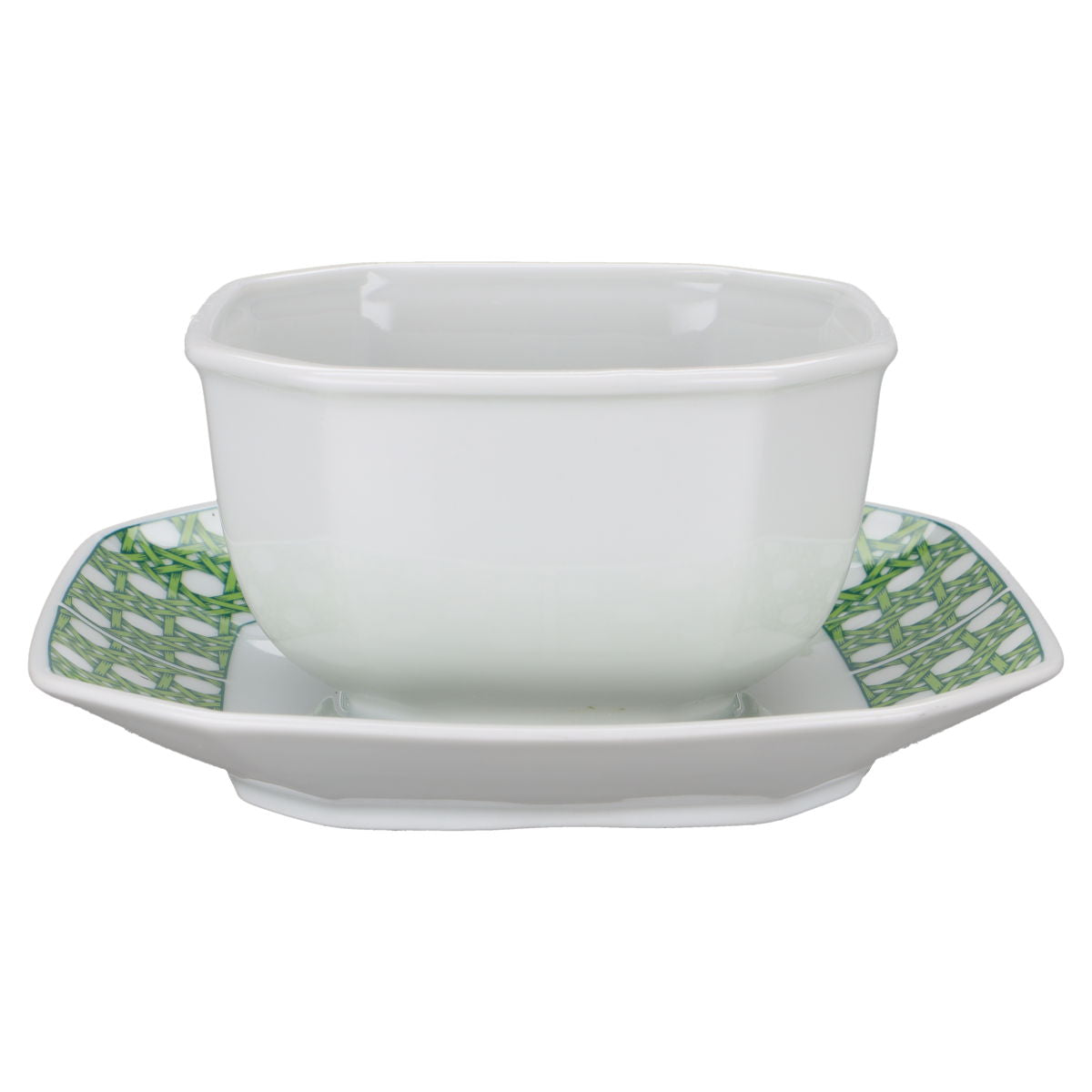 Sauciere mit Teller einteilig