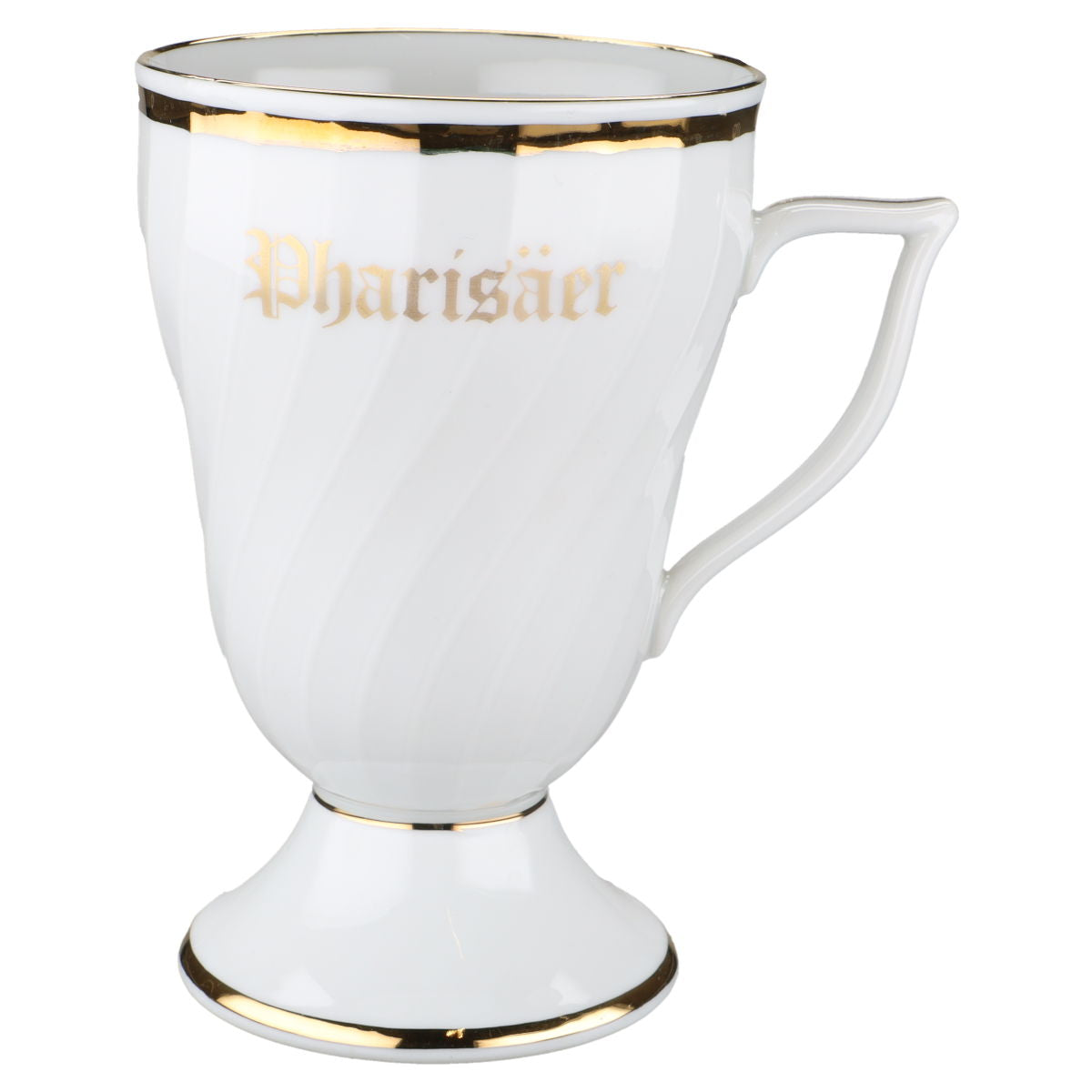 Pharisäer Tasse Goldrand mit Schriftzug