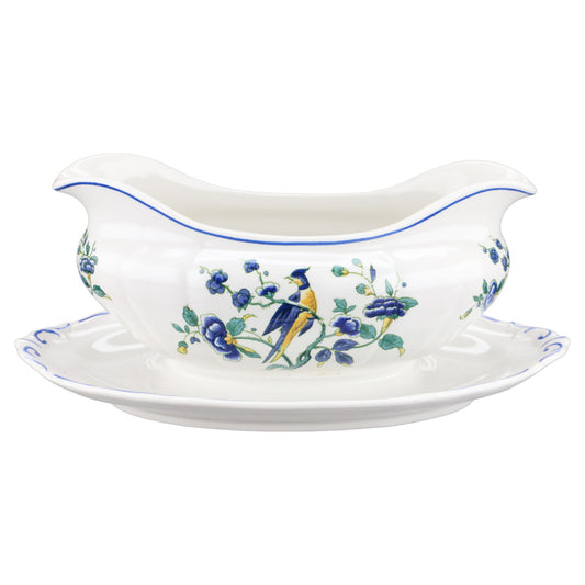 Sauciere mit Teller einteilig