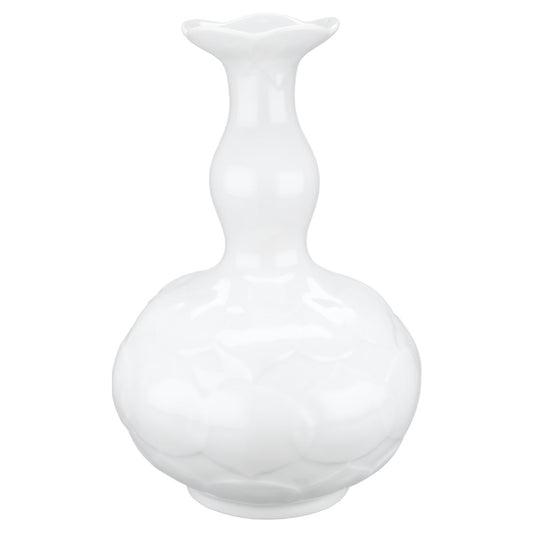 Vase weiß Schmalhalsform
