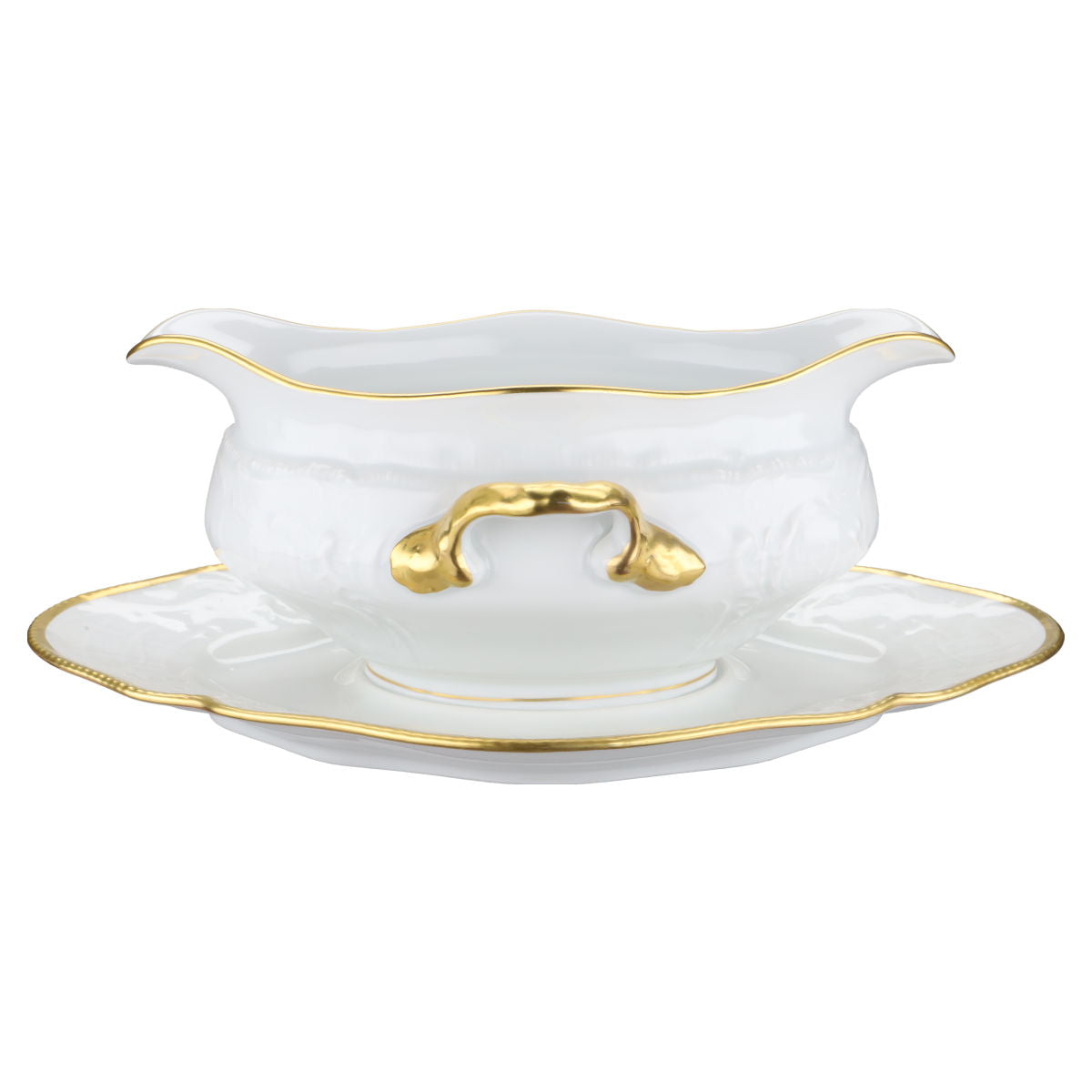 Sauciere mit Teller einteilig