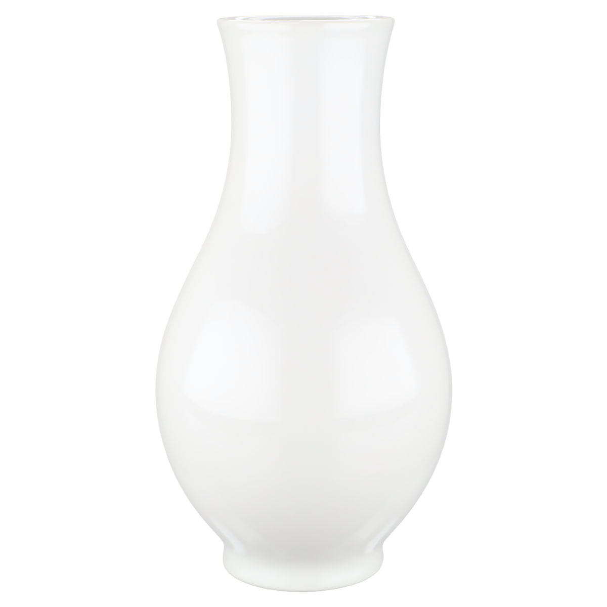 Vase bauchig weiß II.W