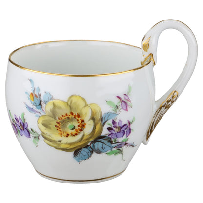 Kaffeetasse mit Untere Motiv Rose gelb