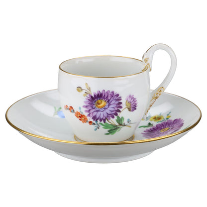 Kaffeetasse mit Untere Motiv Aster lila