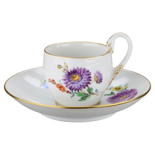 Kaffeetasse mit Untere Motiv Aster lila