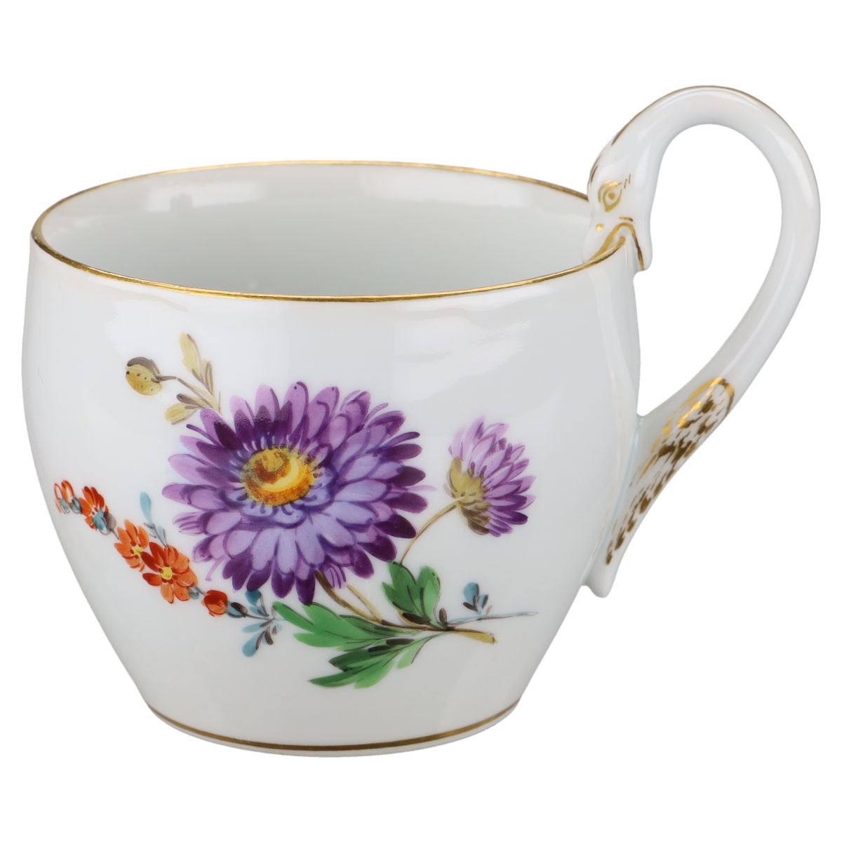 Kaffeetasse mit Untere Motiv Aster lila