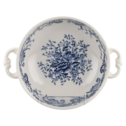 Suppentasse mit Untere - Henkel waagerecht Blume unten