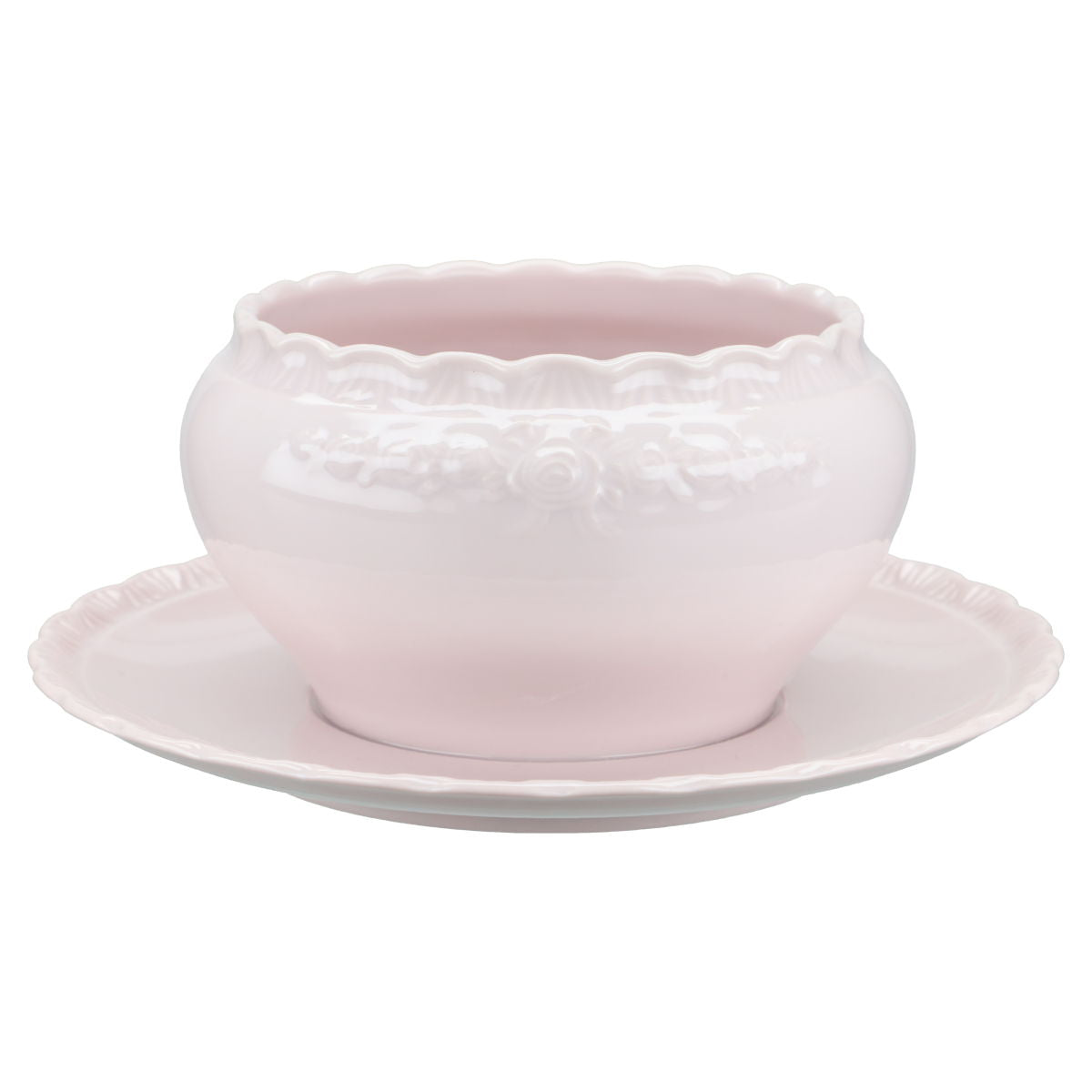 Sauciere mit Teller einteilig II. Wahl