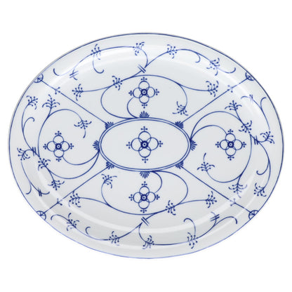 Servierplatte oval mit Rand