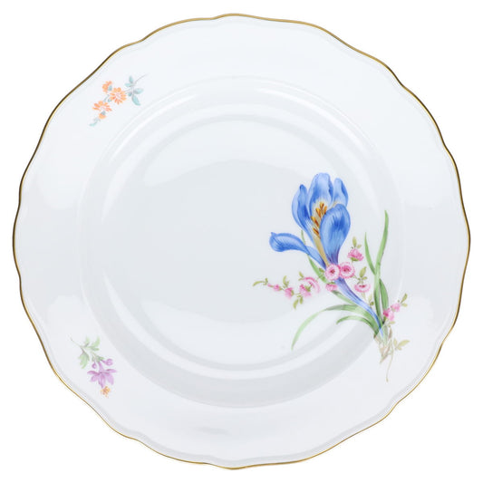 Speiseteller Krokusblüte blau