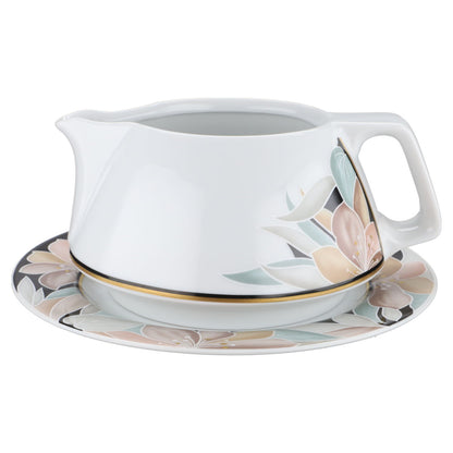 Sauciere mit Teller 2-tlg