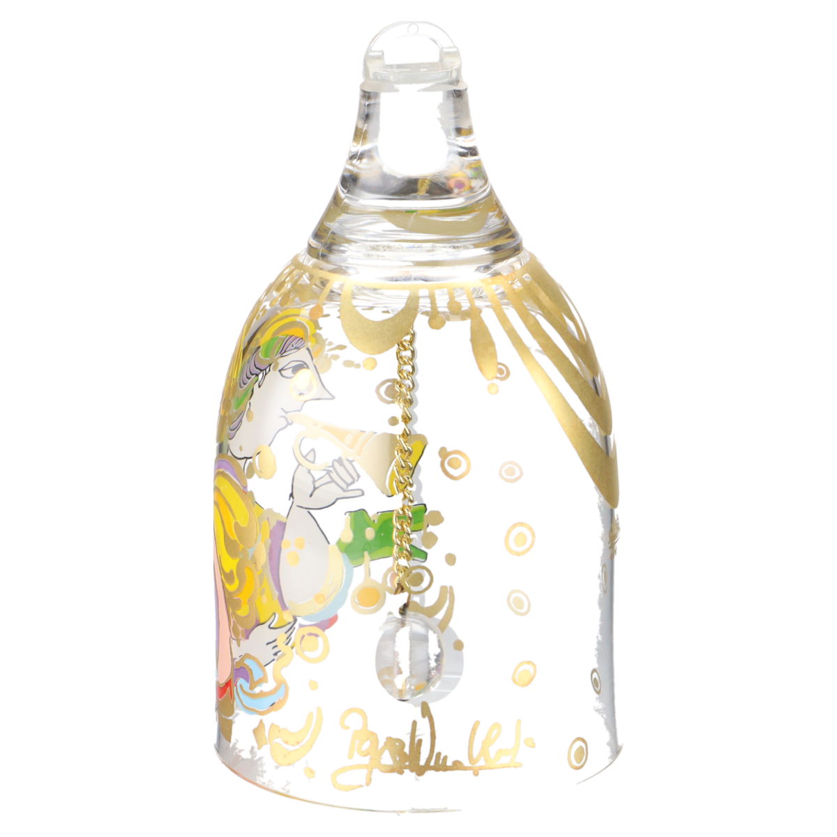 Weihnachtsglocke Kristall Glocke Trompetenspiel in OVP