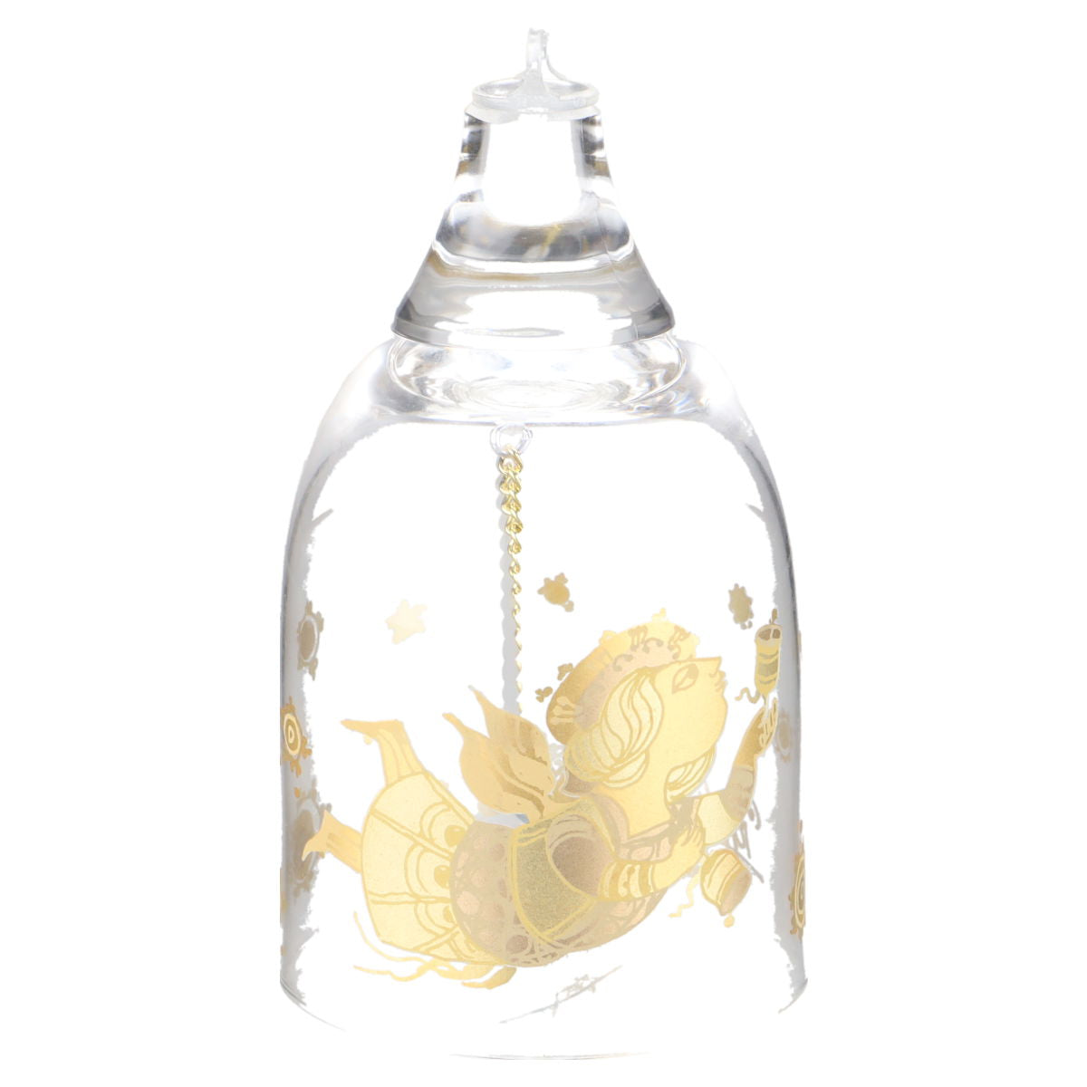 Weihnachts-Glocke in Glas - Engel mit Glocke in OVP