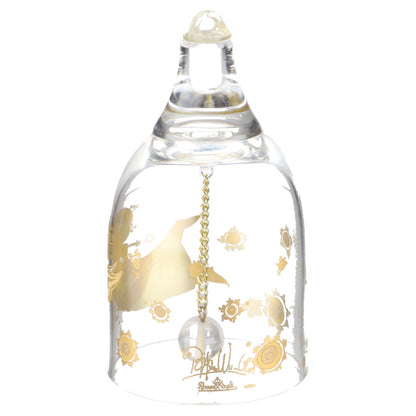 Weihnachts-Glocke in Glas - Engel mit Flöte in OVP